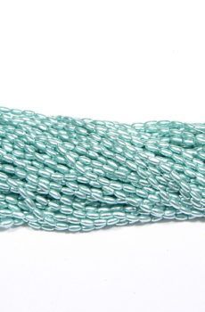 03-243 Kékes-zöld tekla rizs gyöngy 3x6mm