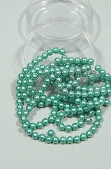03-254 zöld tekla gyöngy 6mm