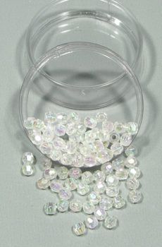 03-273 Színjátszós műanyag gyöngy 6mm