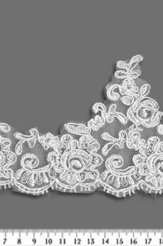 06-1164 fehér zsinórozott szegő csipke 9cm