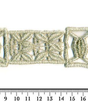 06-1211 Arany színű szegő csipke 4,5cm széles