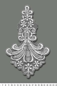 06-135 Organza alapú fehér csipke (41536)