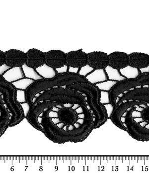 06-475-F fekete légcsipke szegő 6cm
