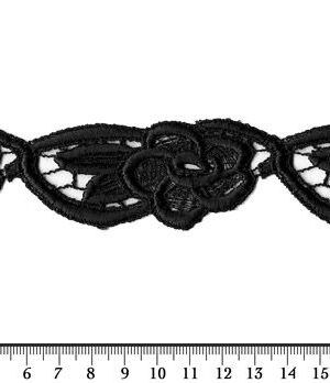 06-480-F fekete légcsipke szegő 4cm