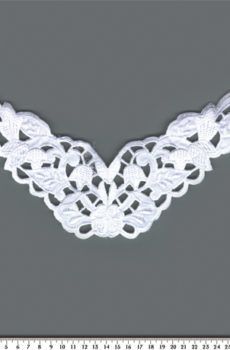 06-612 Düsessz alapú fehér csipkemotívum