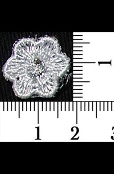 06-760  Virág - fehér/ezüst