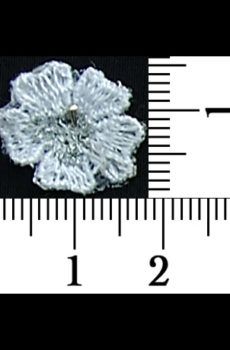 06-763  Virág - fehér/ezüst