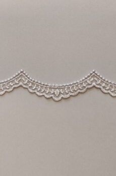 06-976 Pezsgő tüll alapú hímzett szegő csipke 3cm
