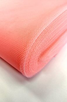 15-209 Neon korall dekor tüll 130cm