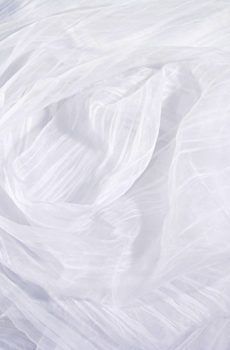 15-407 Fehér gyűrt organza 75cm