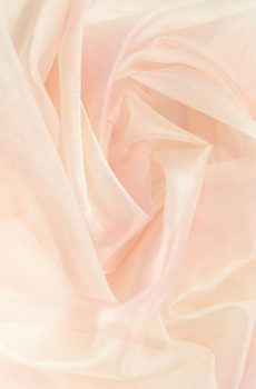 15-455 Rózsaszín fényes pliszé organza színátmenetes 150cm