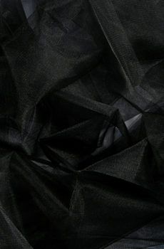 15-485 Fekete közép tüll 150cm