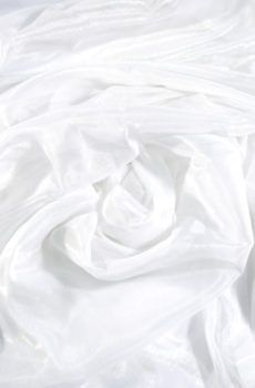 15-493 Fehér fényes gyűrt muszlin organza 150cm