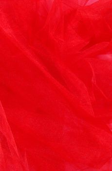15-556 Piros fényes fátyoltüll 300cm