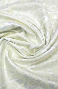 15-6 Halvány zöld kétoldalú texturált szatén