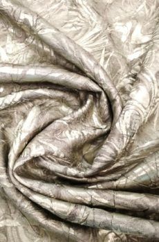 15-7 Szürkés zöld kétoldalú texturált szatén