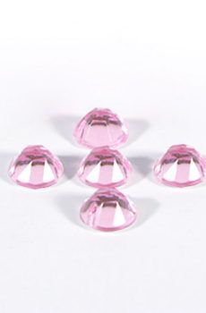 18-015 Kerek rózsaszín varrható akril kő 8 mm