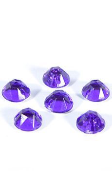 18-039 Kerek lila varrható akril kő 8 mm