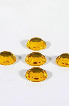 18-042 Kerek narancs varrható akril kő 10 mm