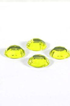 18-045 Kerek neon sárga varrható akril kő 8 mm