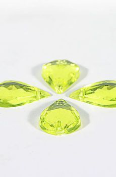 18-094 Virágszirom neon sárga varrható akril kő 13mm x 18mm