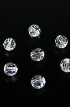 19-084 Átlátszó kristály varrható 6 mm