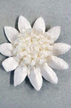 30-266 Szatén Virág - Fehér