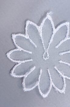 06-832 Virág - fehér (F098 fehér)