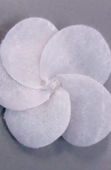 30-255 Organza Virág - fehér