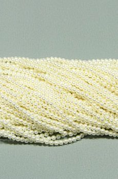 24-008 Krém japán gyöngy 3mm