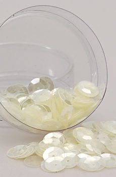 26-002 krém átlátszó flitter nagy 10mm 500 gr