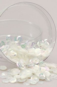 26-003 színjátszó, átlátszó flitter 6mm 500 gr