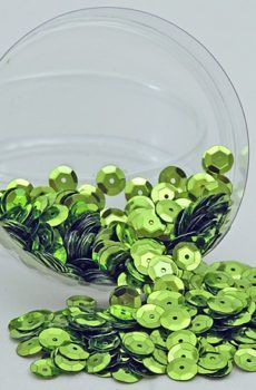 26-028 flitter zöld kicsi 6mm 500 gr / csomag