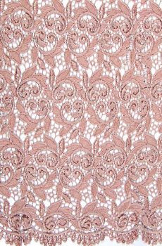 28-042-M Légcsipkeanyag mályva