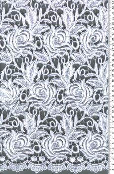 28-150 Fehér Légcsipke anyag