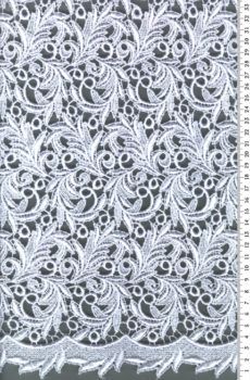 28-215 Fehér Légcsipkeanyag