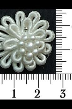 30-138 Virág - krém (krém zsinór virág 4526)