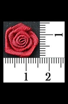 30-149 Virág - Bordó szatén rozetta