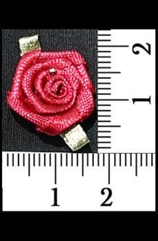 30-151 Virág - Bordó/zöld rozetta