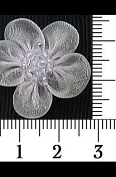 30-205 Virág - Lila organza rozetta