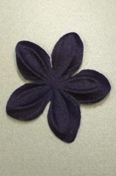 30-217 Szatén Virág - tengerészkék