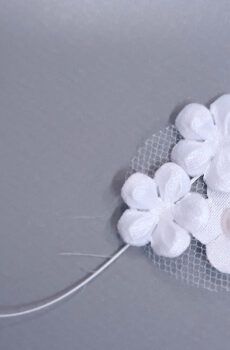 30-267 Szatén Virág - Fehér