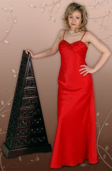 33-5297LB  Piros Báli ruha