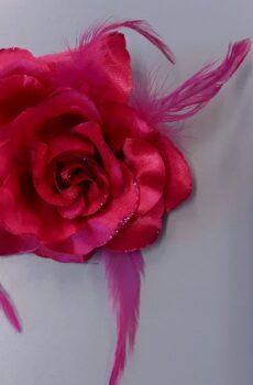 30-21 Pink tollas szatén virág