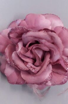 30-22 Mályva tollas szatén virág