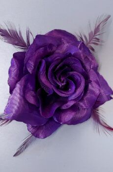 30-23 Lila tollas szatén virág