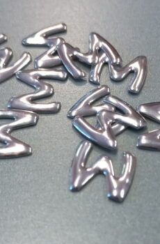 18-25 Ezüst színű felvasalható dísz 10db