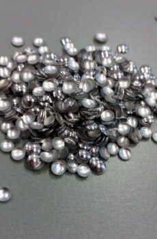 18-6 Ezüst színű felvasalható dísz 100db