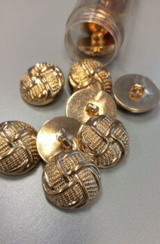 01-214 Arany színű műanyag gomb