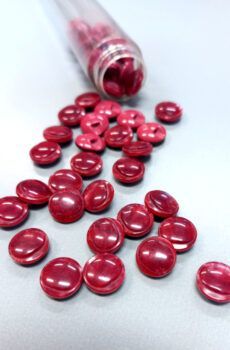 01-311 Meggypiros gomb